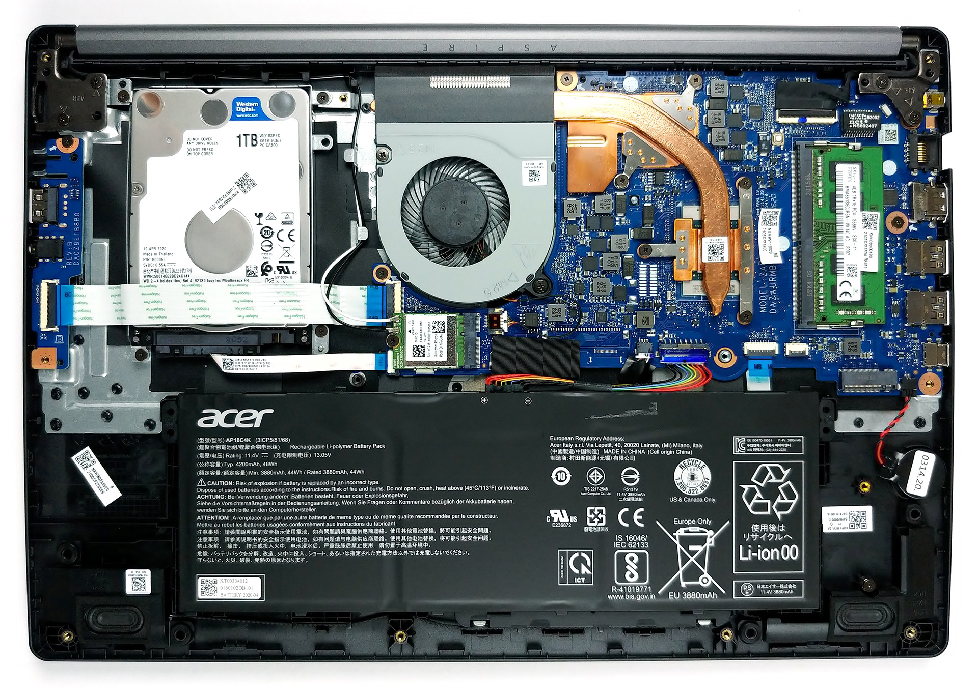 How to replace and fix Acer Aspire 5 A515-43, A515-43G, A515-44, A515-44G, A515-44S, A515-45, A515-45G, A515-46, backlit US keyboard original (Acer Aspire 5 (A515-44G))